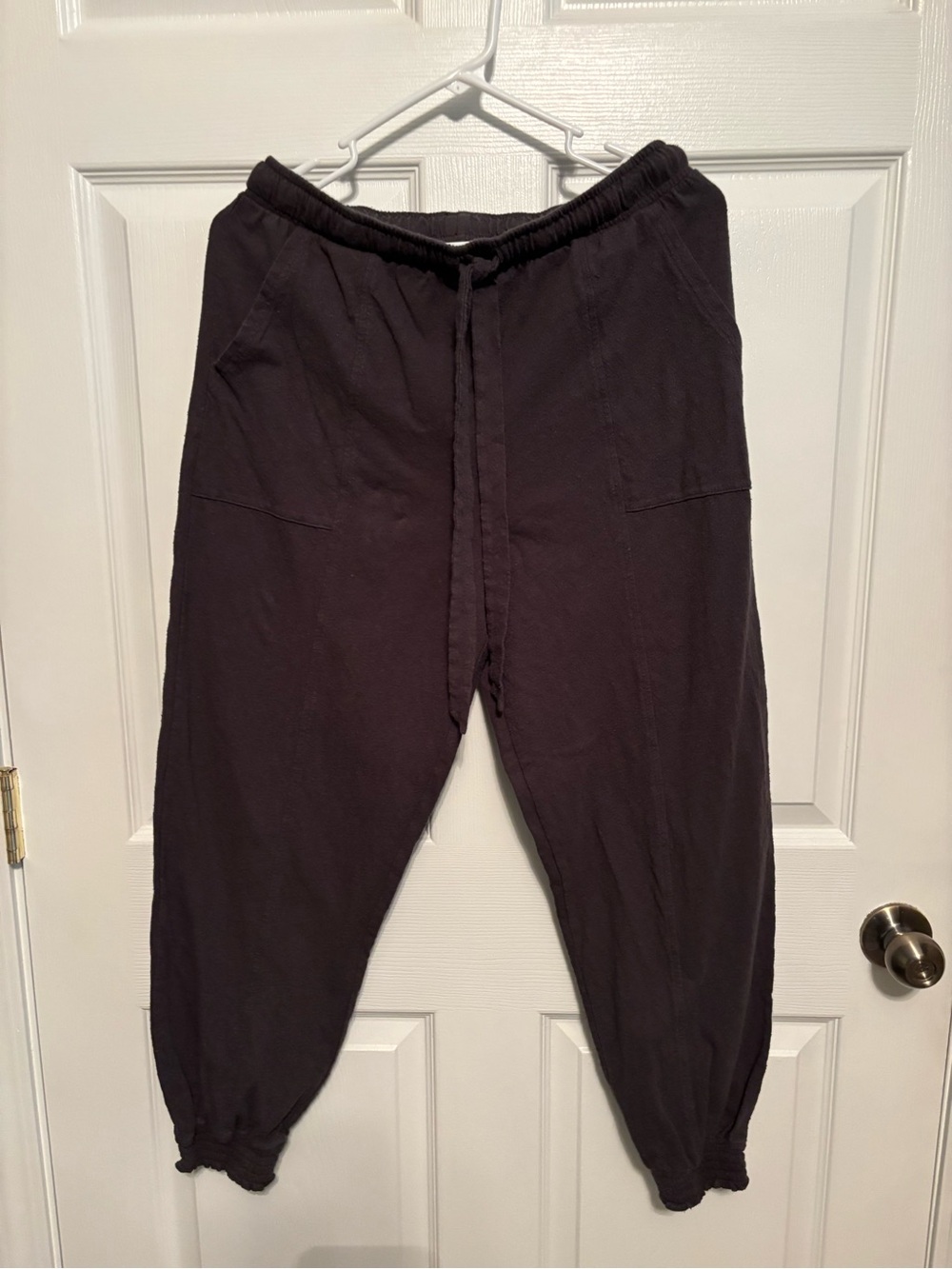 aerie Black Drawstring Jogger Pants W15-19” I27”
